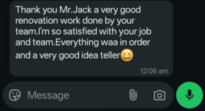 Client's review
