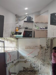 Seamless plaster ceiling installation in Ipoh home, adding elegant design and concealed lighting for refined interiors